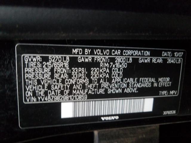 YV4BZ982981010859 - 2008 VOLVO XC70  photo 10