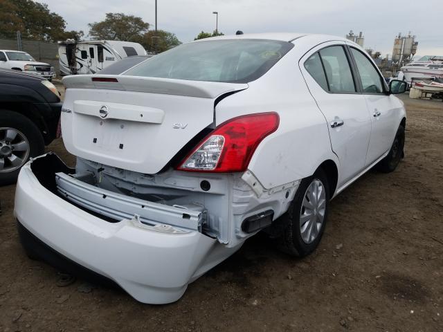 3N1CN7AP9HL843599 - 2017 NISSAN VERSA S WHITE photo 4