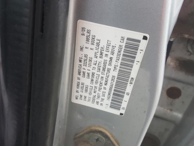 1HGCM56896A012826 - 2006 HONDA ACCORD EX  photo 10