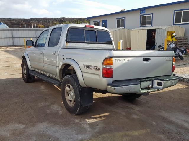 5TEGN92NX2Z063896 - 2002 TOYOTA TACOMA DOUBLE CAB PRERUNNER  photo 3