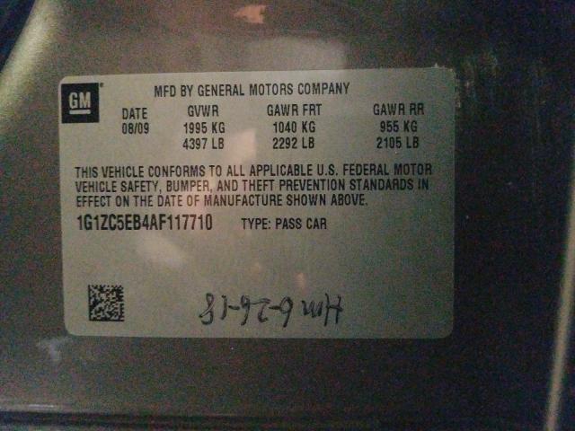 1G1ZC5EB4AF117710 - 2010 CHEVROLET MALIBU 1LT  照片 10