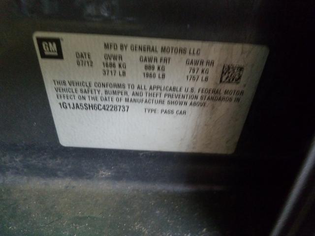 1G1JA5SH6C4228737 - 2012 CHEVROLET SONIC LS  photo 10