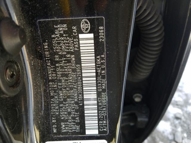 4T1BK3DB6BU426959 - 2011 TOYOTA AVALON BASE  照片 10