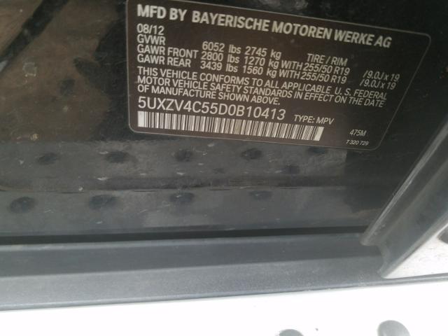 5UXZV4C55D0B10413 - 2013 BMW X5 XDRIVE35I  foto 10