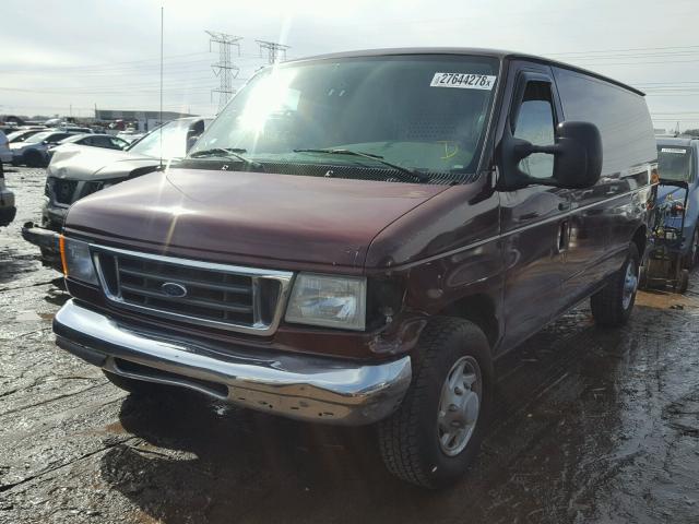 1FTRE14WX6HA33224 - 2006 FORD ECONOLINE E150 VAN BURGUNDY photo 2