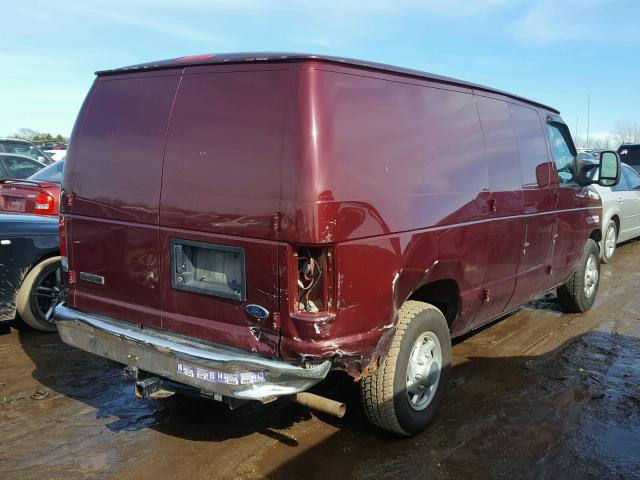 1FTRE14WX6HA33224 - 2006 FORD ECONOLINE E150 VAN BURGUNDY photo 4