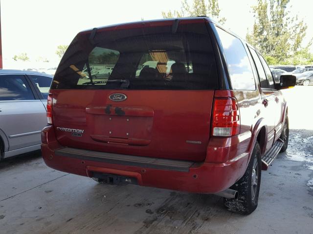 1FMPU17L24LA79406 - 2004 FORD EXPEDITION EDDIE BAUER RED photo 4