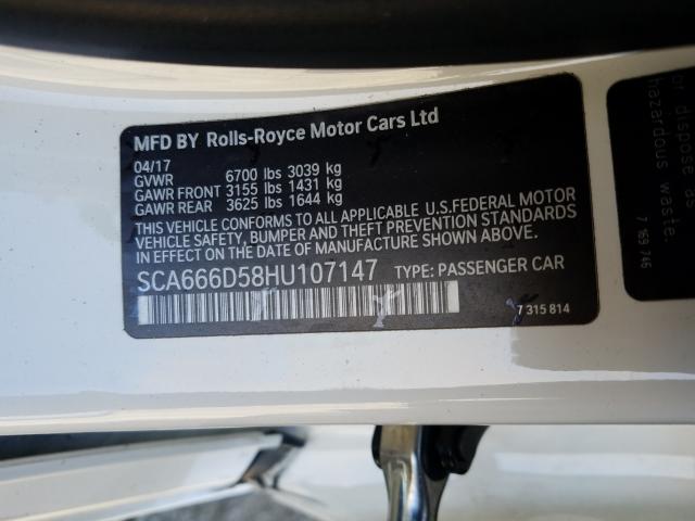 SCA666D58HU107147 - 2017 ROLLS-ROYCE DAWN  照片 10