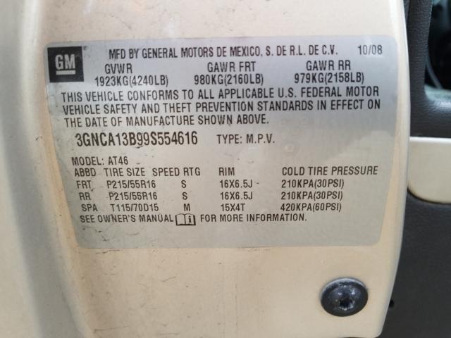 3GNCA13B99S554616 - 2009 CHEVROLET HHR LS  照片 10