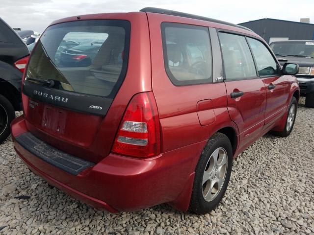 JF1SG65684H766463 - 2004 SUBARU FORESTER 2.5XS  ფოტო 4