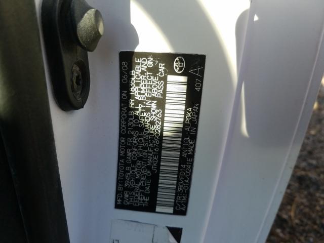 JTKDE167890282763 - 2009 TOYOTA SCION TC  ფოტო 10