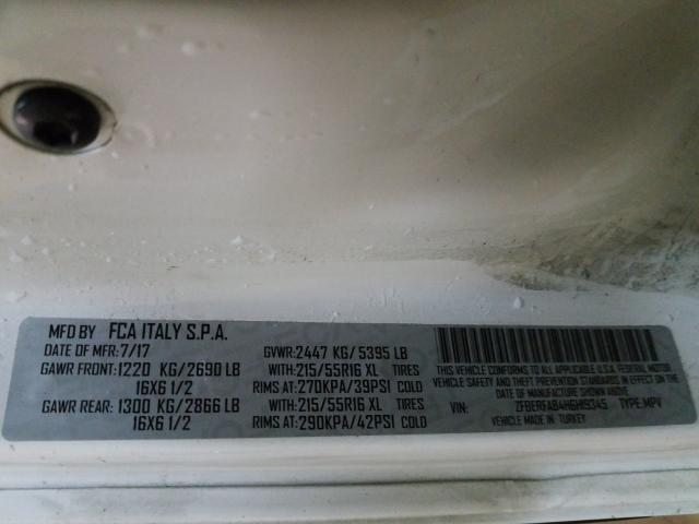 ZFBERFAB4H6H19345 - 2017 RAM PROMASTER CITY  photo 10