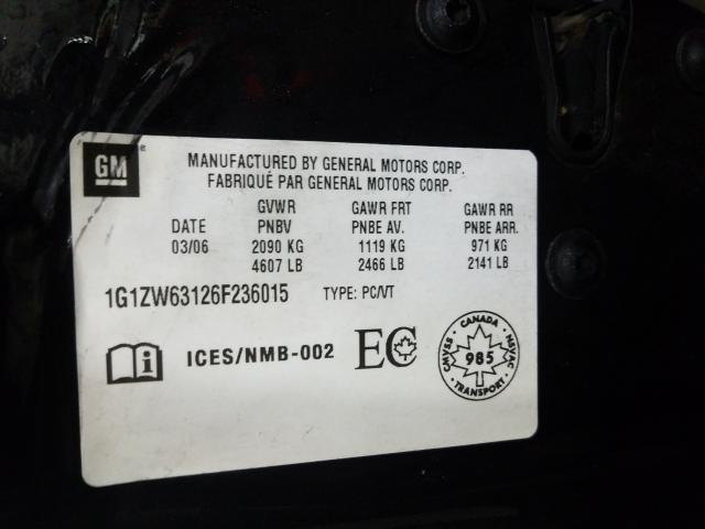 1G1ZW63126F236015 - 2006 CHEVROLET MALIBU MAXX SS  照片 10