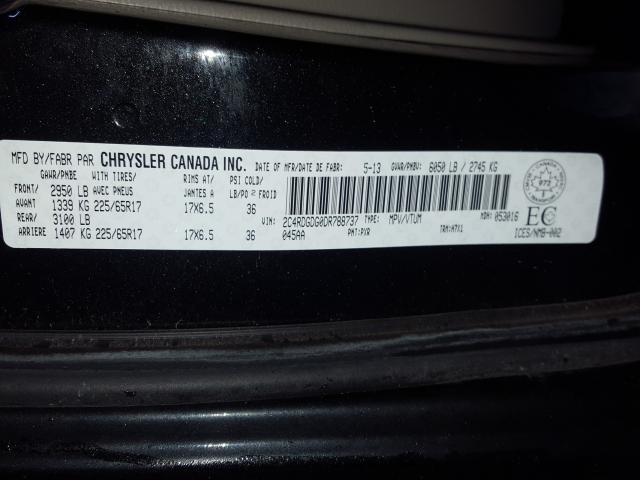 2C4RDGDG0DR788737 - 2013 DODGE GRAND CARAVAN CREW  photo 10