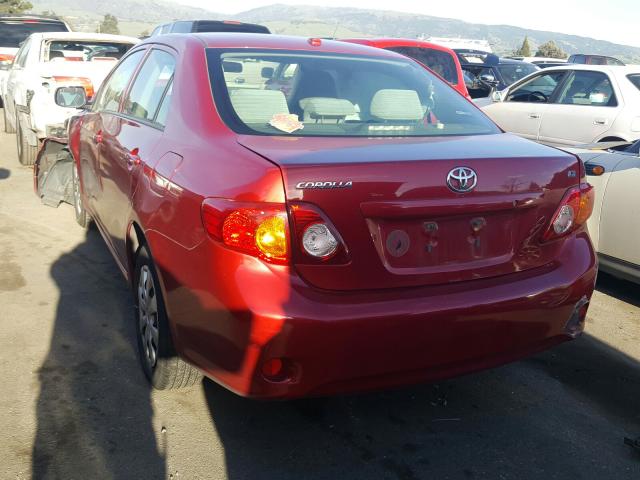 JTDBL40E999056482 - 2009 TOYOTA COROLLA BASE  foto 3