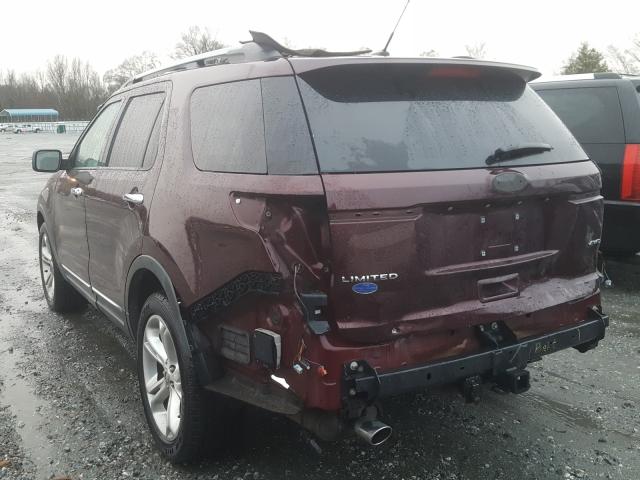 1FMHK8F85BGA39276 - 2011 FORD EXPLORER LIMITED  photo 3