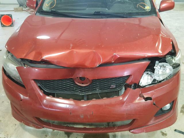 1NXBU40E59Z035960 - 2009 TOYOTA COROLLA BASE  photo 9