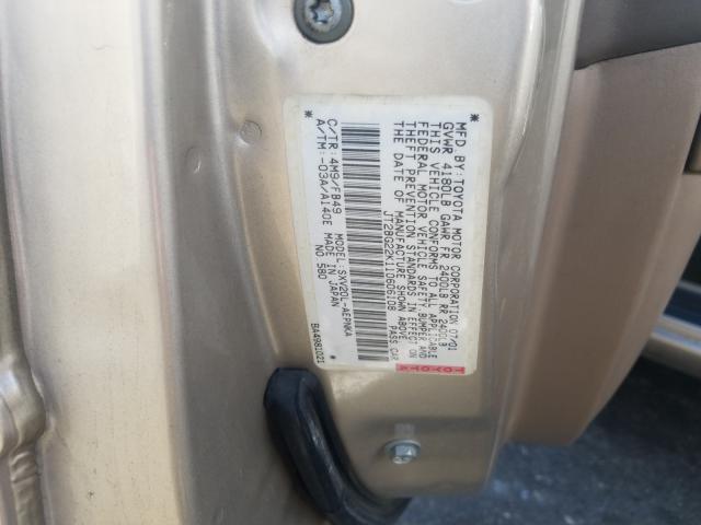 JT2BG22K110606108 - 2001 TOYOTA CAMRY CE  照片 10