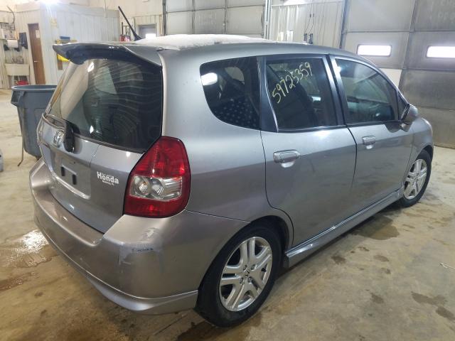 JHMGD38627S037609 - 2007 HONDA FIT S  photo 4