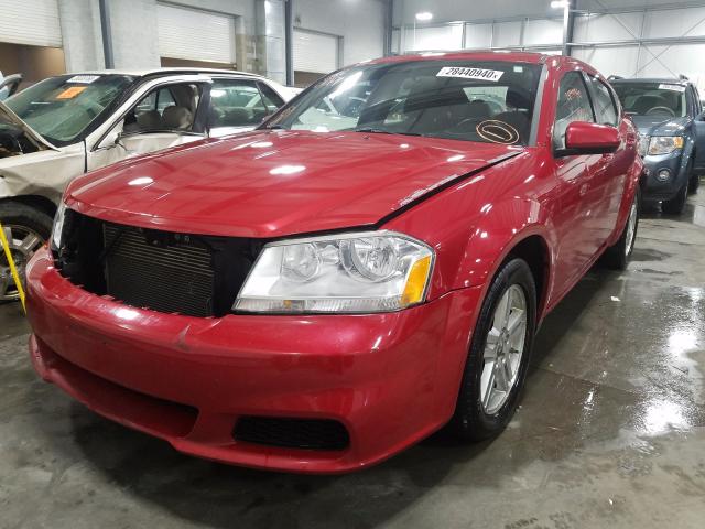 1C3CDZCBXCN179534 - 2012 DODGE AVENGER SXT  photo 2