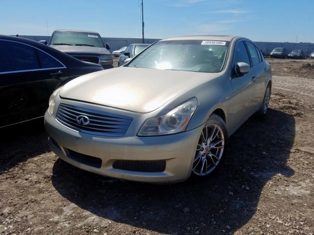 JNKBV61E77M714359 - 2007 INFINITI G35 GOLD photo 2