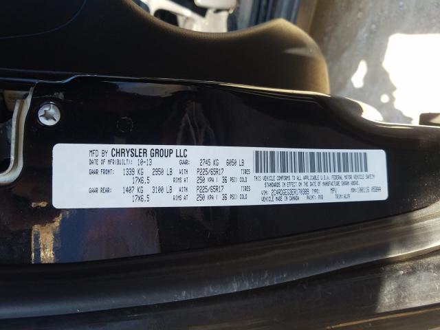 2C4RDGEG3ER170389 - 2014 DODGE GRAND CARAVAN R/T  photo 10