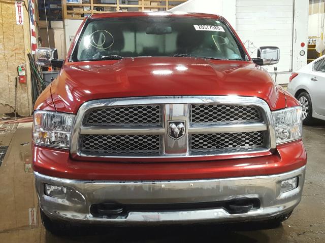 1C6RD7JT2CS247341 - 2012 DODGE RAM 1500 LARAMIE  photo 9