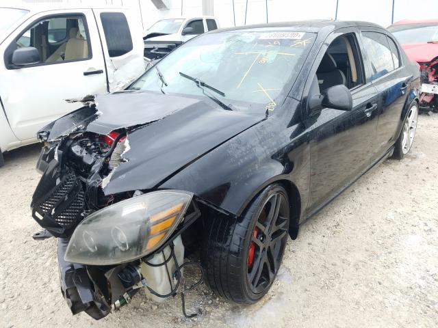 1G1AP58X897242577 - 2009 CHEVROLET COBALT SS BLACK photo 2