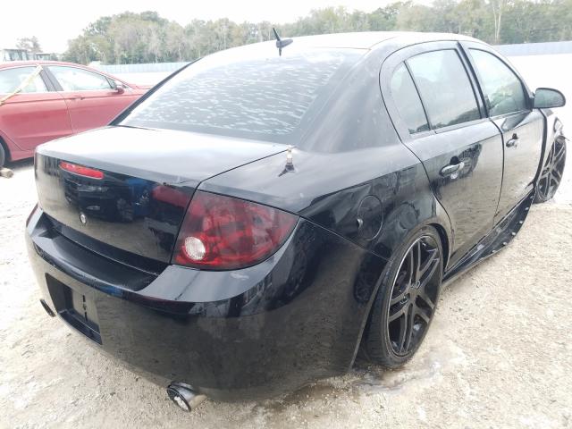 1G1AP58X897242577 - 2009 CHEVROLET COBALT SS BLACK photo 4