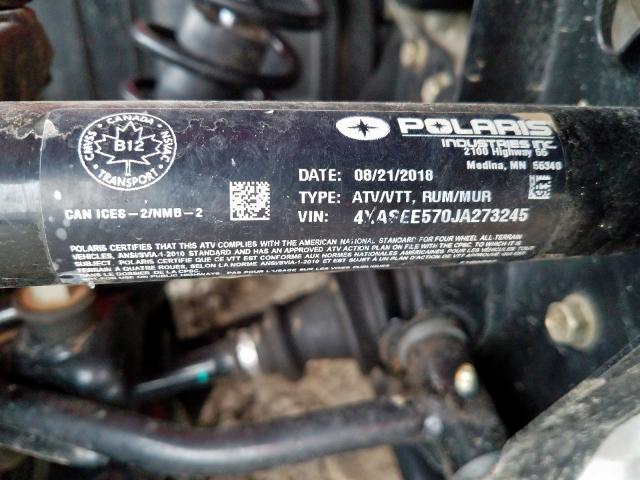 4XASEE570JA273245 - 2018 POLARIS SPORTSMAN 570 EPS  照片 10
