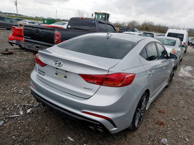 KMHD04LB7JU522832 - 2018 HYUNDAI ELANTRA SPORT  photo 4