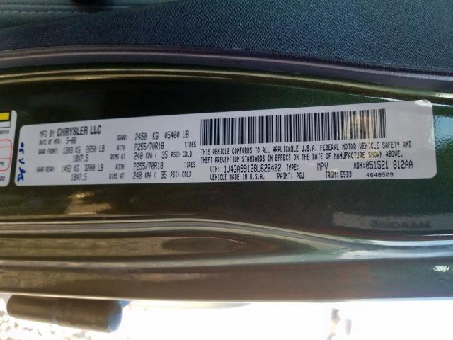 1J4GA59128L626402 - 2008 JEEP WRANGLER UNLIMITED SAHARA  photo 10