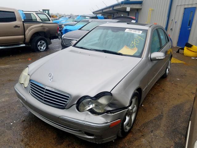 WDBRF40J24A625150 - 2004 MERCEDES-BENZ C 230K SPORT SEDAN  photo 2