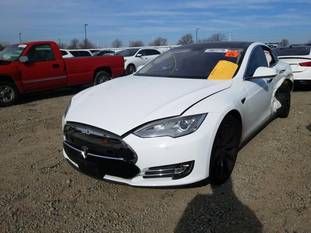 5YJSA1S11EFP42725 - 2014 TESLA MODEL S  լուսանկար 2