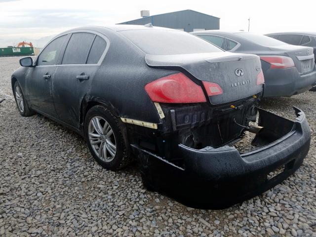 JN1CV6AR8AM460972 - 2010 INFINITI G37 BLACK photo 3