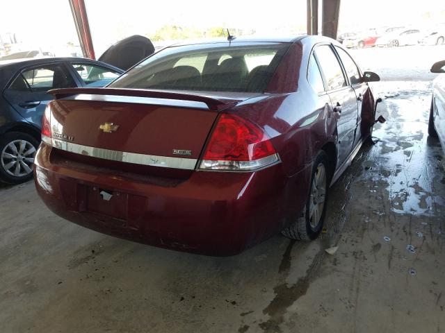 2G1WG5EK7B1225254 - 2011 CHEVROLET IMPALA LT RED photo 4