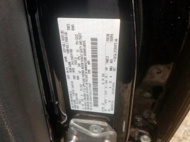 5LMTJ3DH1GUJ11597 - 2016 LINCOLN MKC RESERVE  照片 10