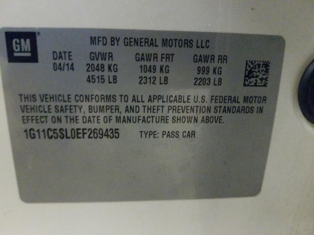 1G11C5SL0EF269435 - 2014 CHEVROLET MALIBU 1LT  照片 10