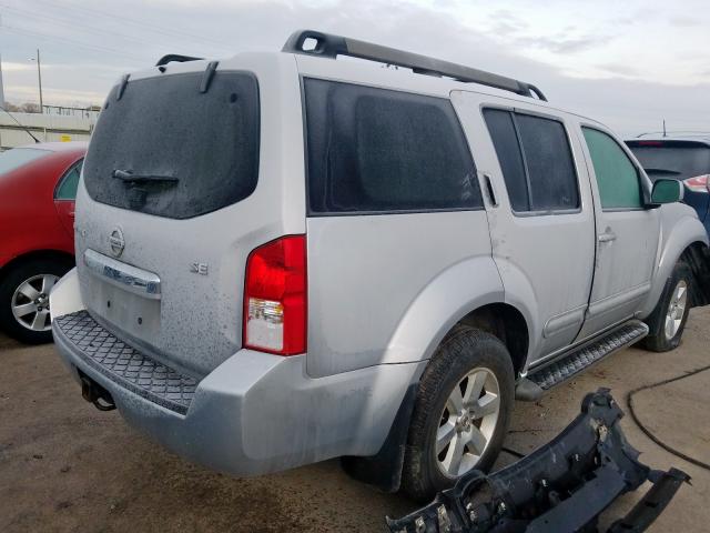 5N1AR18B18C635417 - 2008 NISSAN PATHFINDER S  ფოტო 4