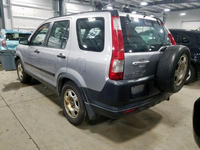 JHLRD68555C009624 - 2005 HONDA CR-V LX  photo 3