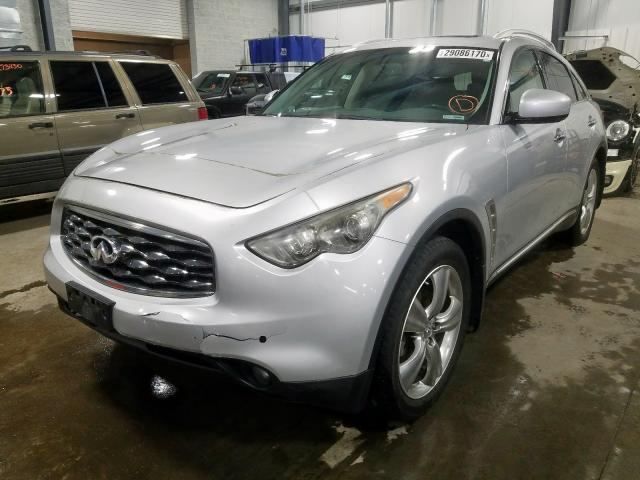 JNRAS18W89M153633 - 2009 INFINITI FX35 SILVER photo 2