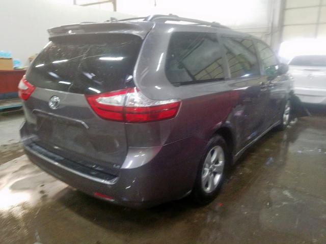 5TDKZ3DC1JS906936 - 2018 TOYOTA SIENNA LE  photo 4