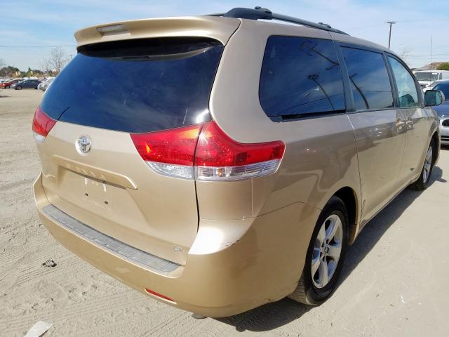 5TDKK3DC0BS107929 - 2011 TOYOTA SIENNA LE  photo 4