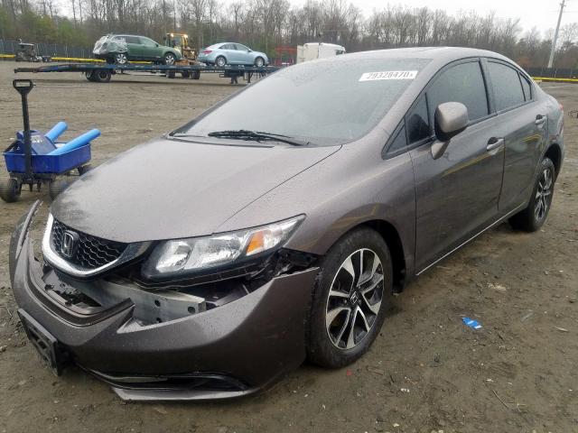 19XFB2F86DE251180 - 2013 HONDA CIVIC EX  photo 2