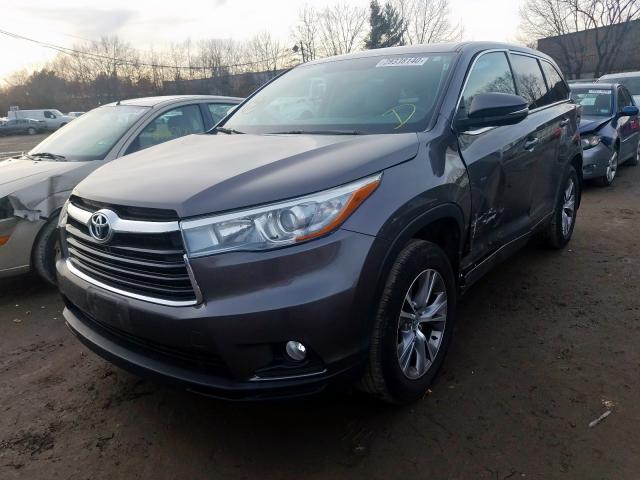 5TDBKRFH9FS201244 - 2015 TOYOTA HIGHLANDER LE  photo 2