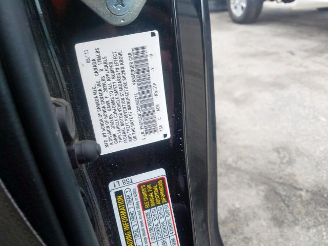 2HGFG3B13CH503214 - 2012 HONDA CIVIC EXL  照片 10