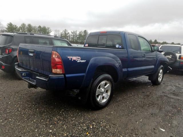 5TEUU42N15Z095942 - 2005 TOYOTA TACOMA ACCESS CAB  ფოტო 4