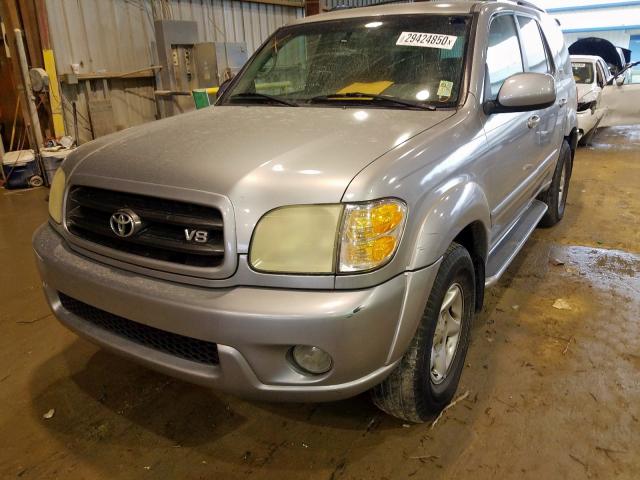 5TDZT34A32S128820 - 2002 TOYOTA SEQUOIA SR5  photo 2