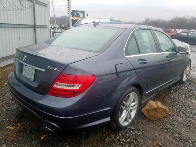 WDDGF8AB2ER318870 - 2014 MERCEDES-BENZ C 300 4MATIC  photo 4