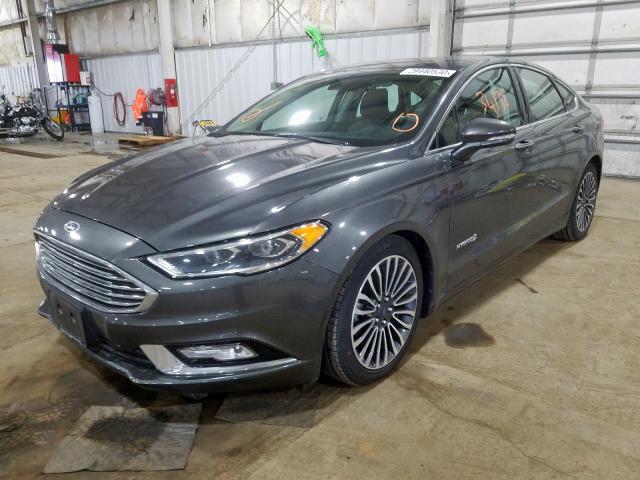 3FA6P0LU2HR122350 - 2017 FORD FUSION SE HYBRID  photo 2